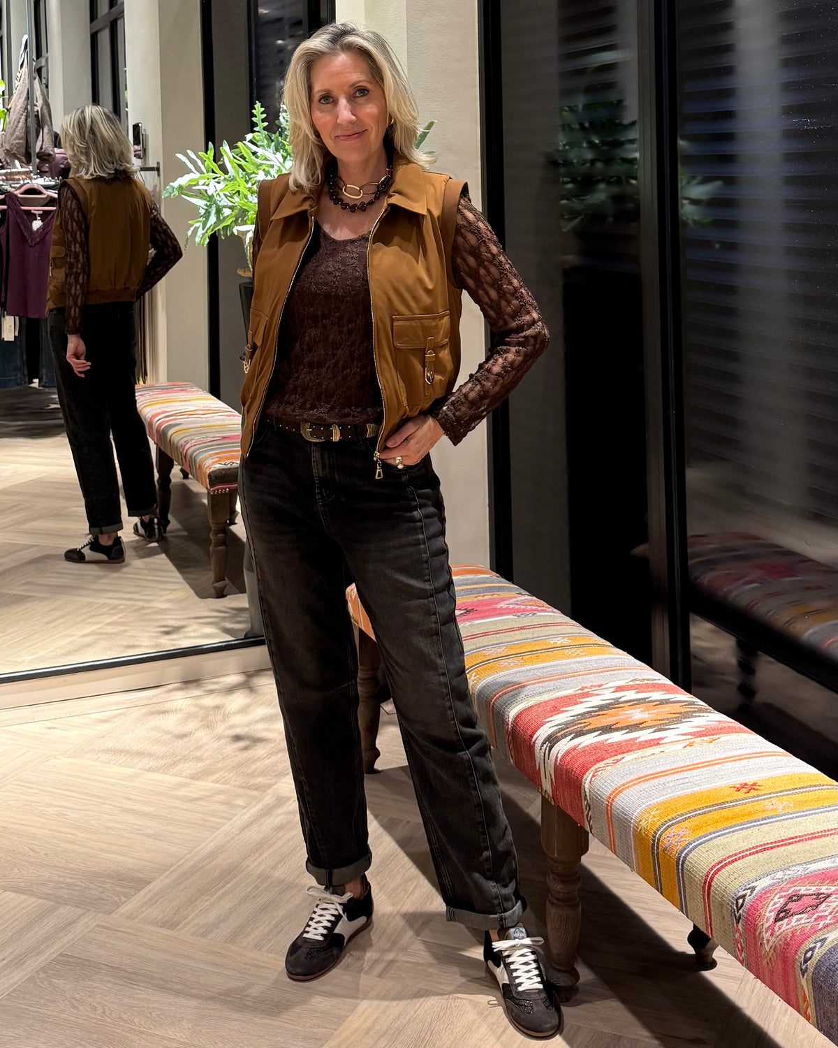 Red Button Jeans Caitlina Overdye Brown