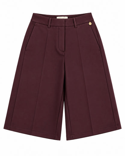 Bermuda Klaartje Aubergine - Peet kleding