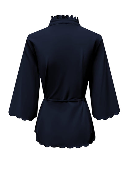 Triple Nine - Travel Blouse Chloé Navy - 5937 - Peet kleding