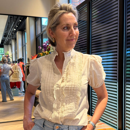 Blouse Charlot Zand - Peet kleding