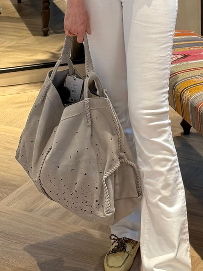 Rino & Pelle Tas Suede Zand - Peet kleding