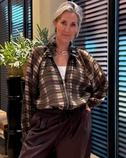 Blouson Ruit Olijf