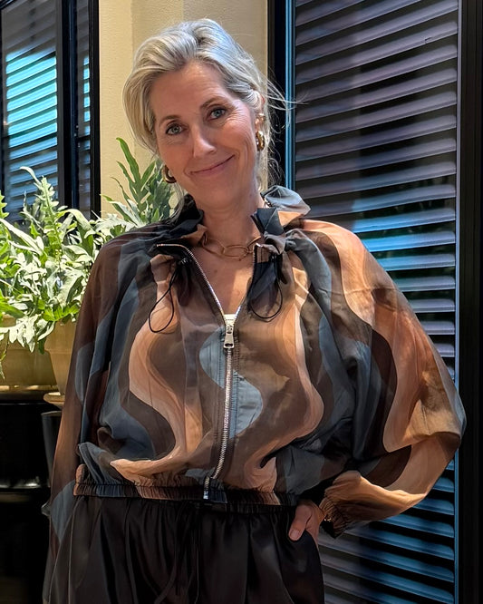Blouson Wave Jeansblauw - Peet kleding