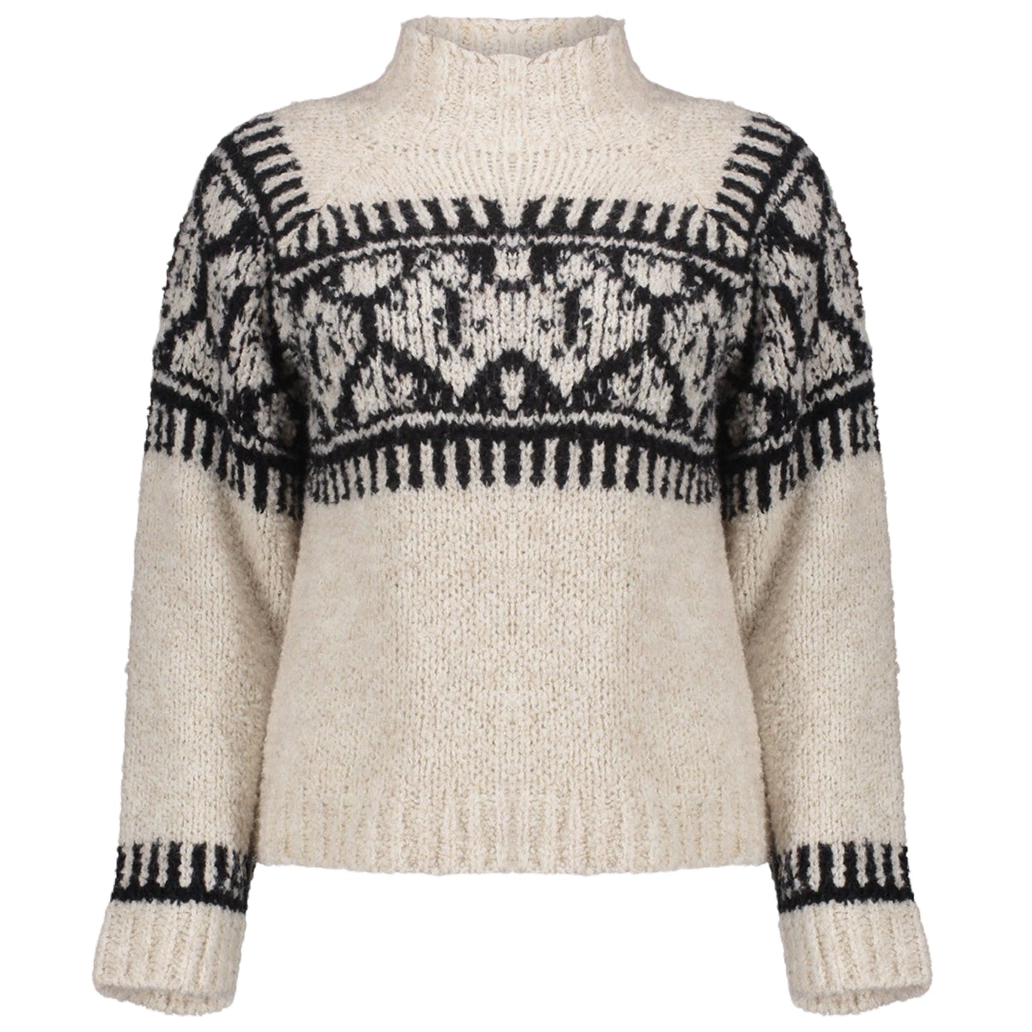 Geisha Trui Turtle Zand Zwart - Peet kleding