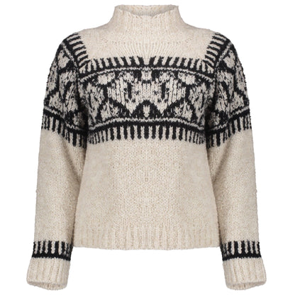 Geisha Trui Turtle Zand Zwart - Peet kleding