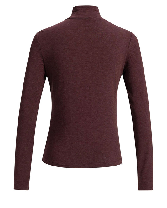 Yaya Turtle Cashmere Red Melange - Peet kleding