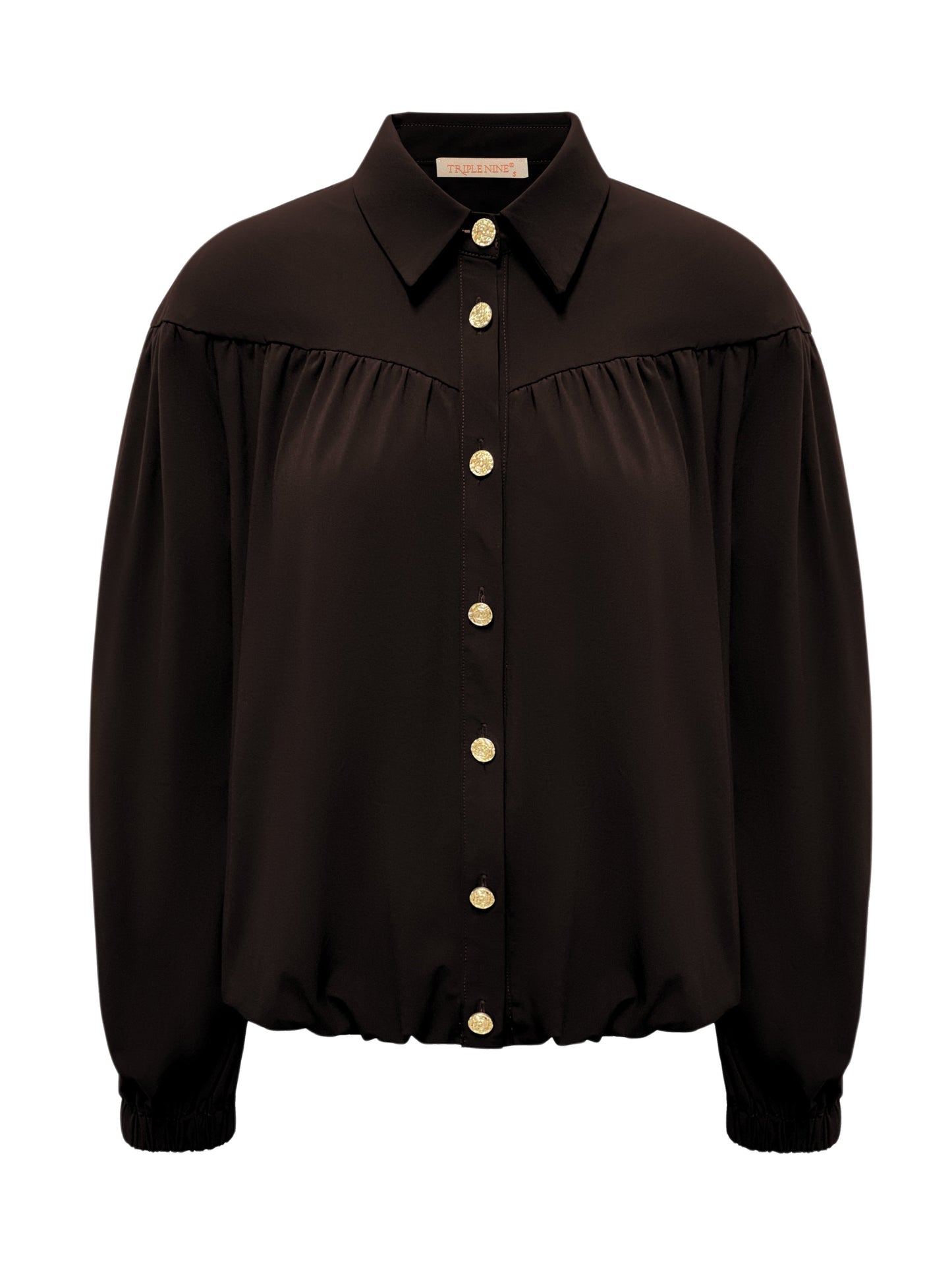 Triple Nine - Travel Blouse Sasha Donkerbruin - 5951 - Peet kleding
