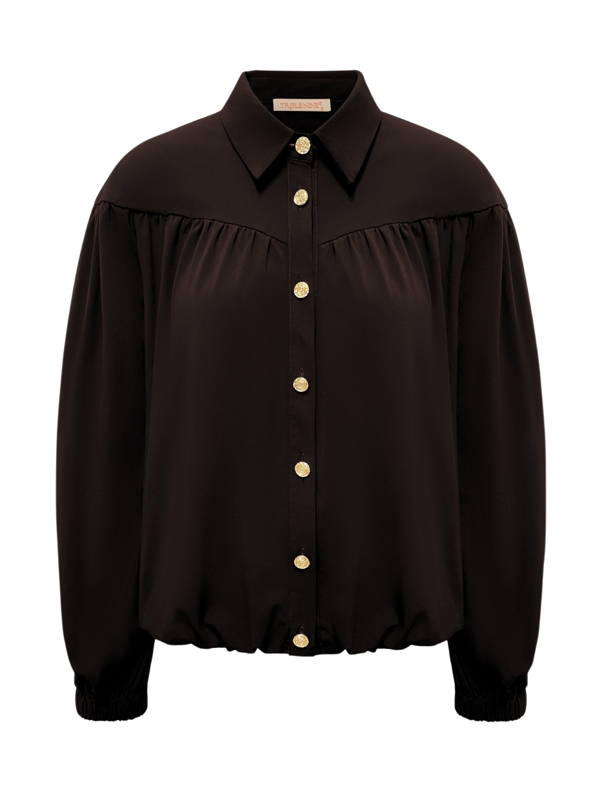 Triple Nine - Travel Blouse Sasha Donkerbruin - 5951 - Peet kleding