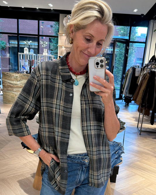 Blouse Wood Ruiten Antra