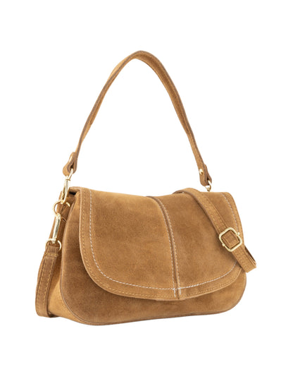 Tas Catania Suede Cognac