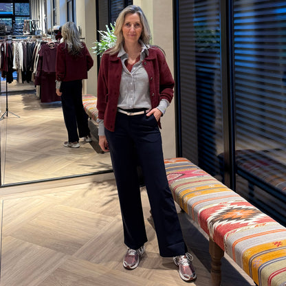 Triple Nine - Fluffy Vest Benchi Bordeaux - 9002 - Peet kleding