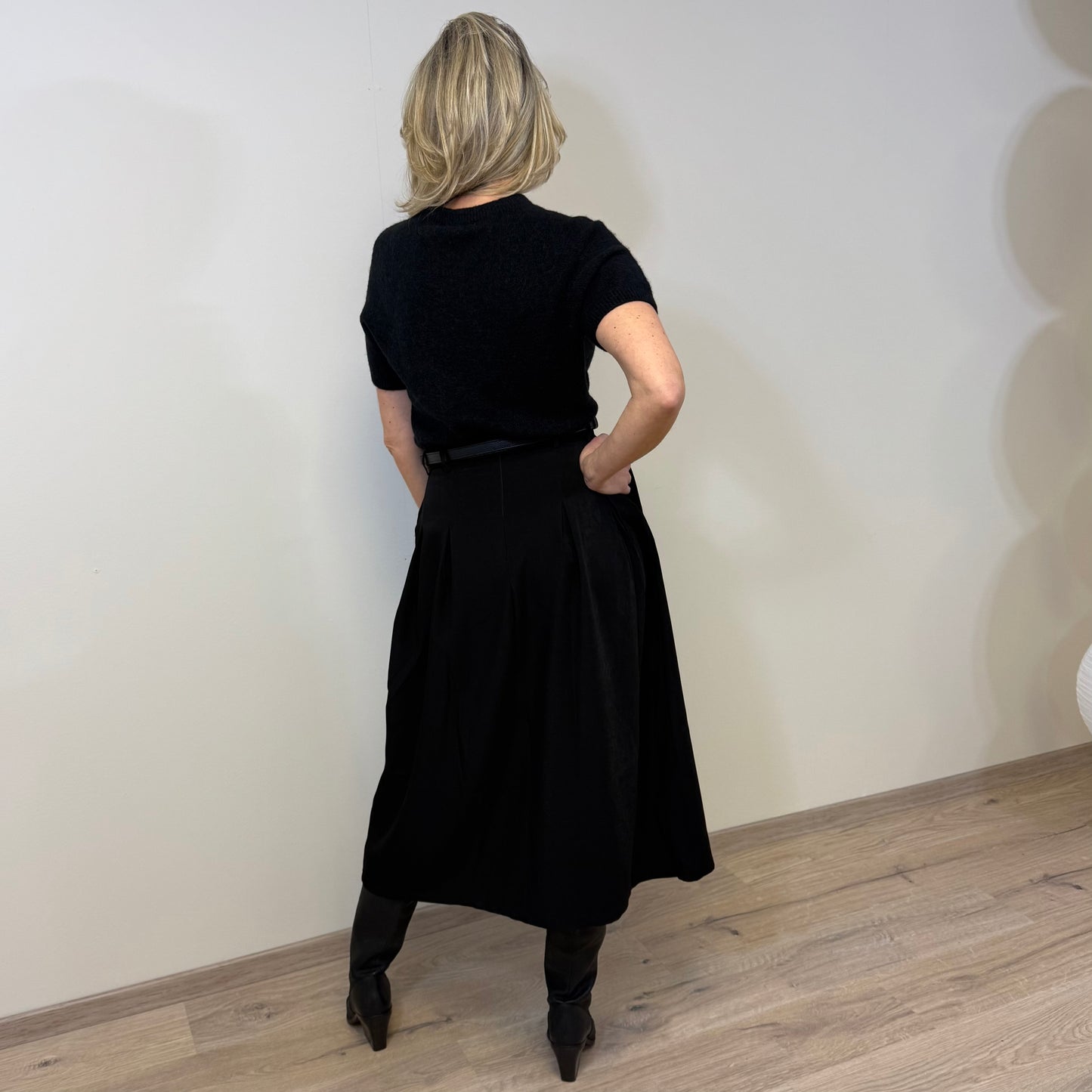 Azzurro Rok Mary Zwart - Peet kleding