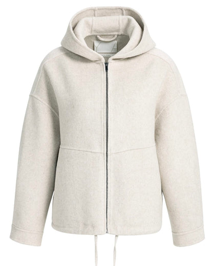Yaya Capuchon Jacket Cashmere Melange - Peet kleding
