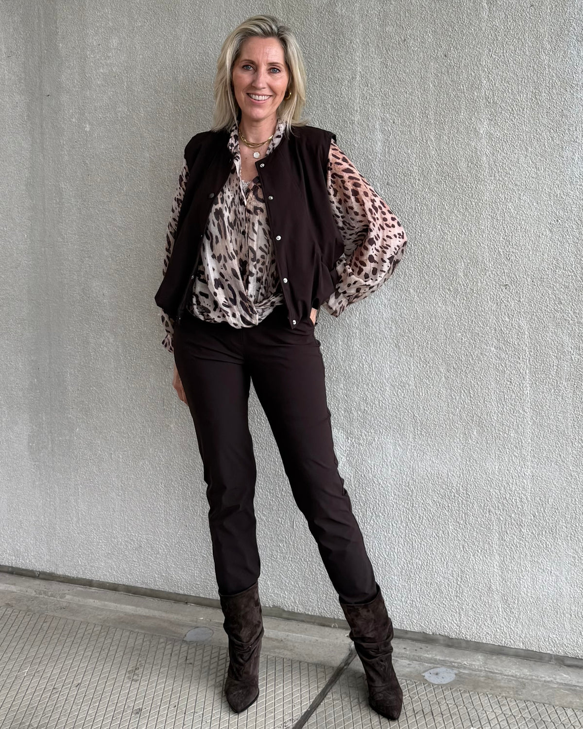 Blouse Dani Luipaard Dessin - Peet kleding