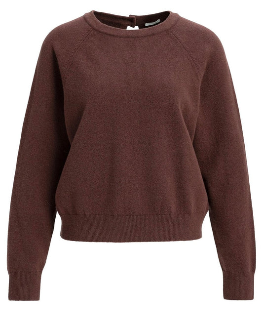 Yaya Trui Open Back Chocolate Red - Peet kleding