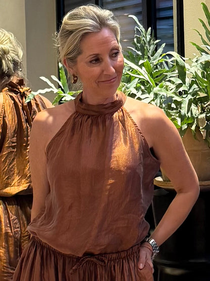 Top Silky Brique