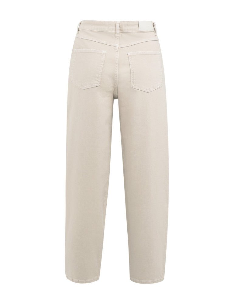 Yaya Beige Jeans Wide - Peet kleding
