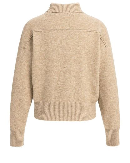 Yaya Polokraag Trui Beige Melange - Peet kleding