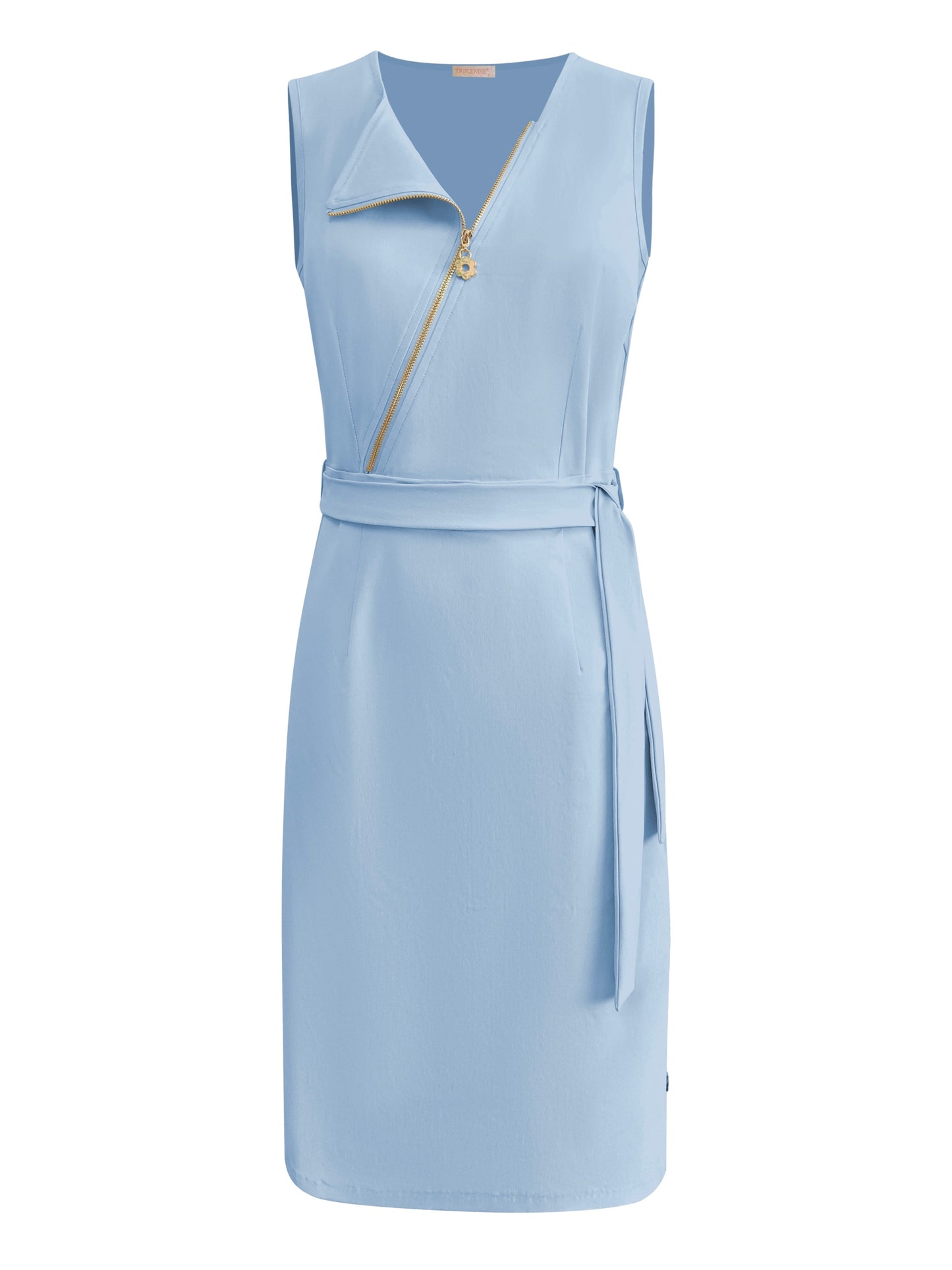 Triple Nine Travel Jurk Rosalie Lichtblauw - 51820 - Peet kleding