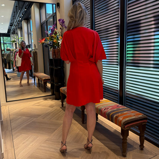 Copenhage Muse Jurk Vianna Rood - Peet kleding