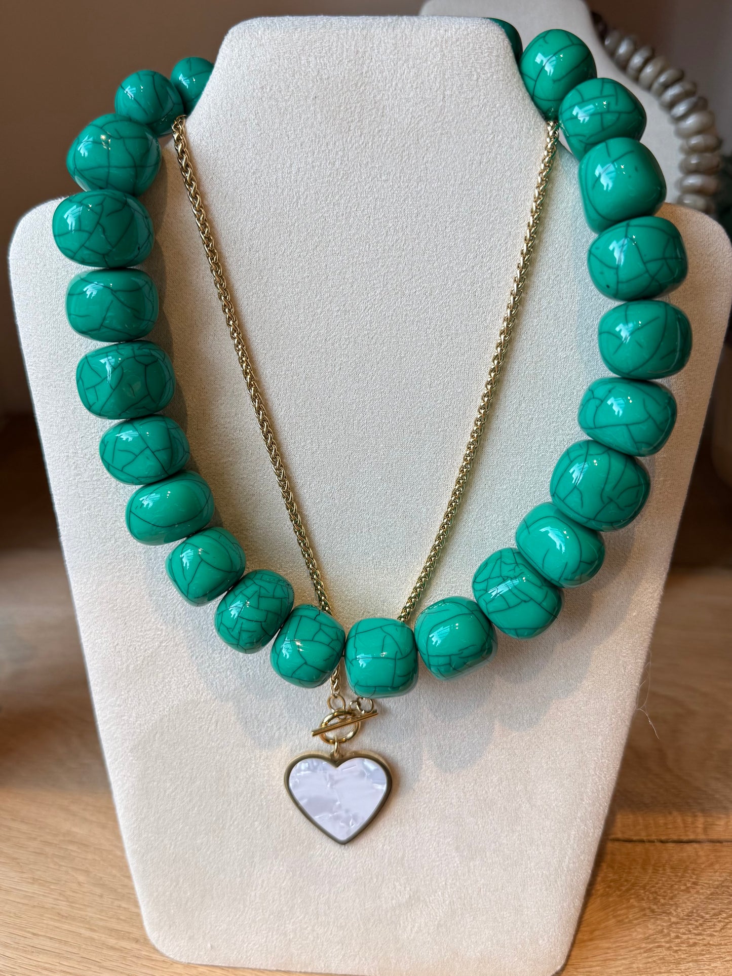 Ketting Fantasy Nepal Turquoise - Peet kleding