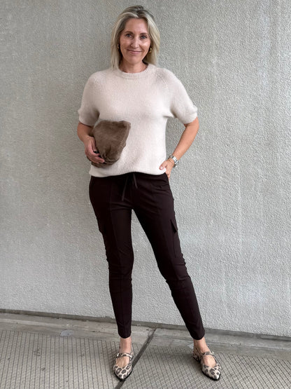 Triple Nine - Travel Broek Cargo Donkerbruin - 3001 - Peet kleding
