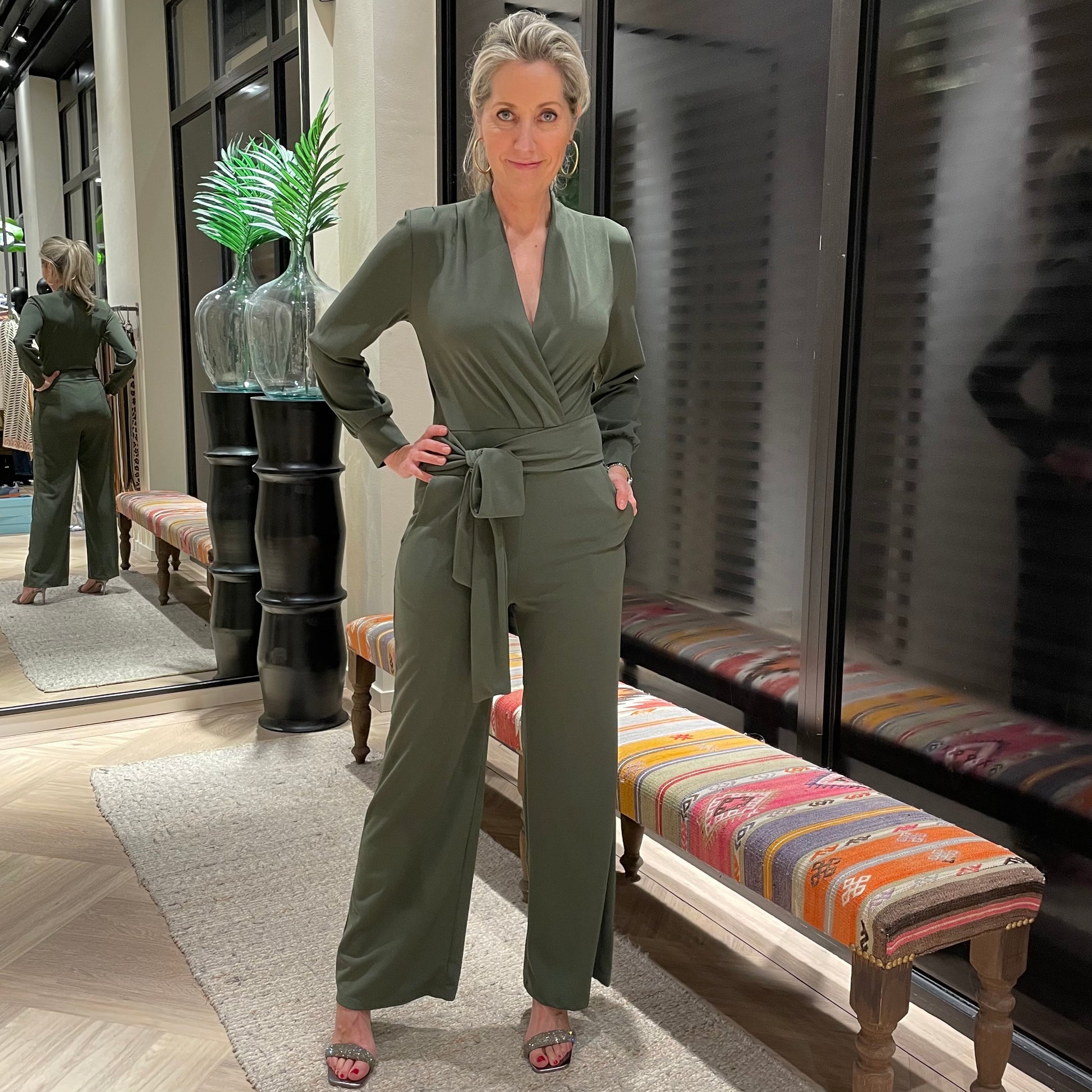 Jumpsuit Joany Army - Peet kleding