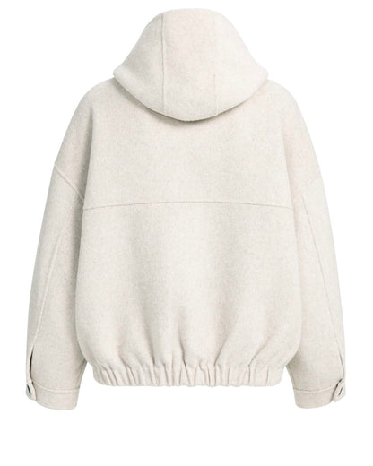 Yaya Capuchon Jacket Cashmere Melange - Peet kleding