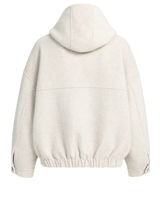 Yaya Capuchon Jacket Cashmere Melange - Peet kleding