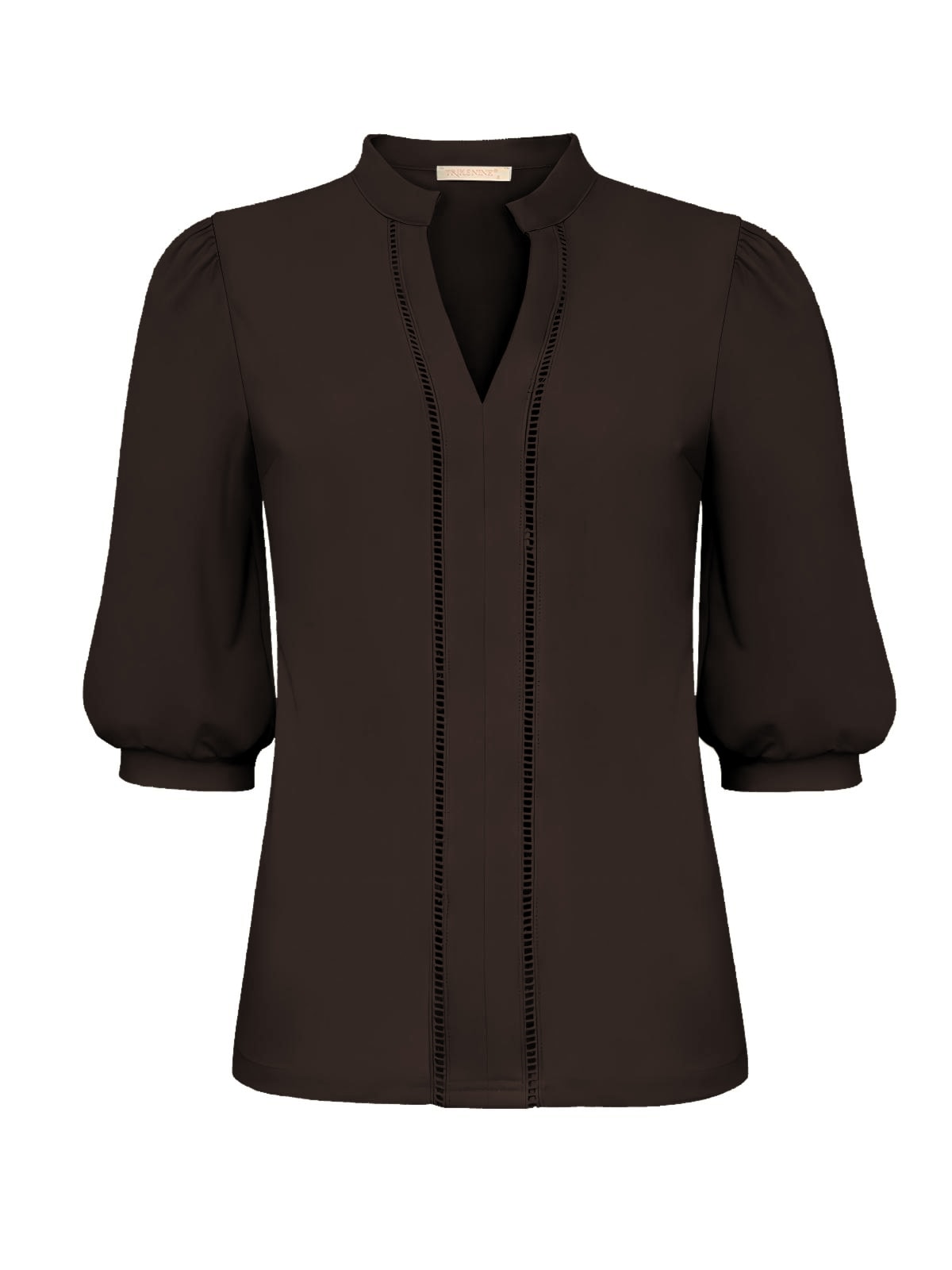 Triple Nine Travel Top Malou Donkerbruin - 8301 - Peet kleding