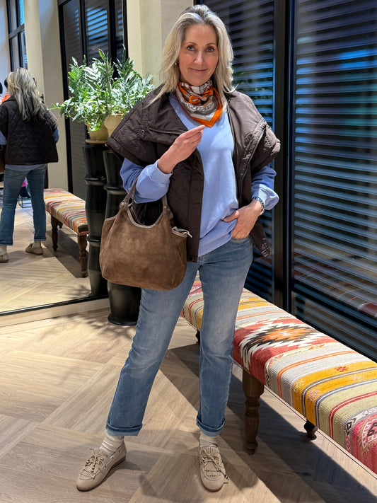 Copenhage Muse Cape Net Bruin - Peet kleding