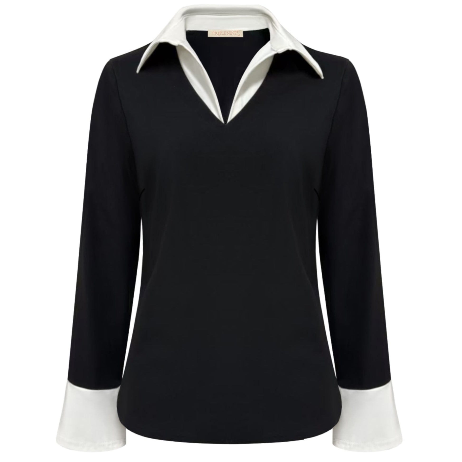 Triple Nine - Travel Top Mandy Zwart - 6931 - Peet kleding