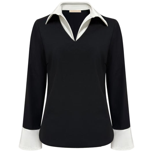 Triple Nine - Travel Top Mandy Zwart - 6931 - Peet kleding