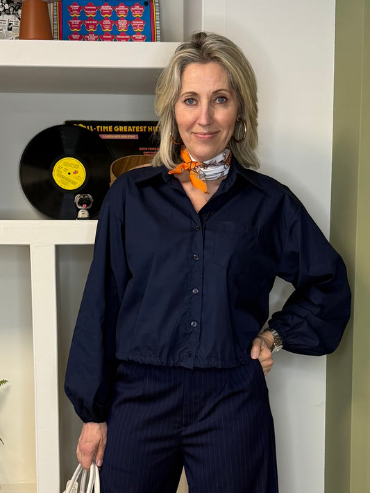 Ambika Blouse Basic Navy - Peet kleding