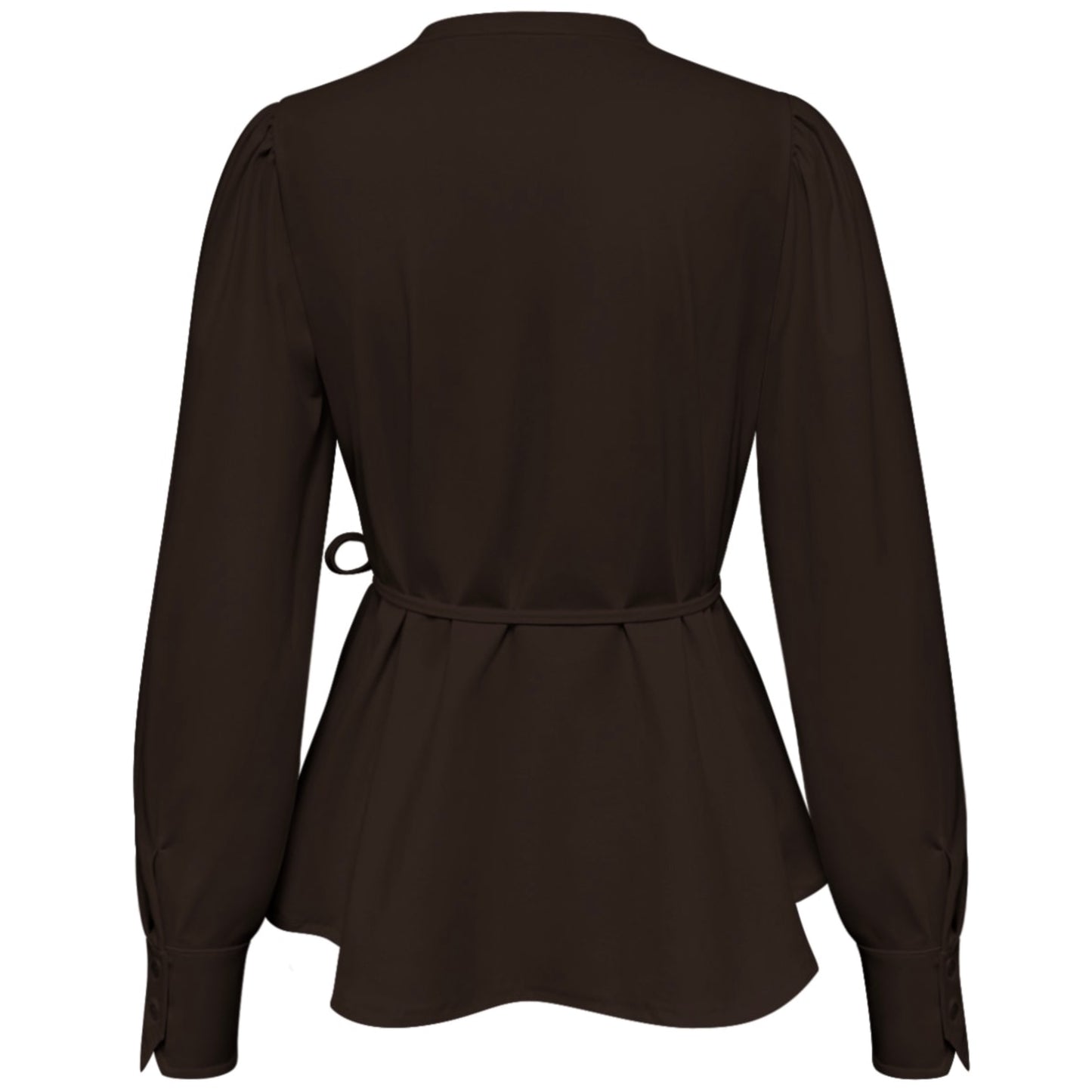 Triple Nine - Travel Blouse Ajour Donkerbruin - 5925 - Peet kleding