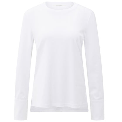 Yaya T-Shirt Lange Mouw Wit - Peet kleding