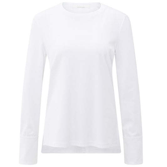 Yaya T-Shirt Lange Mouw Wit