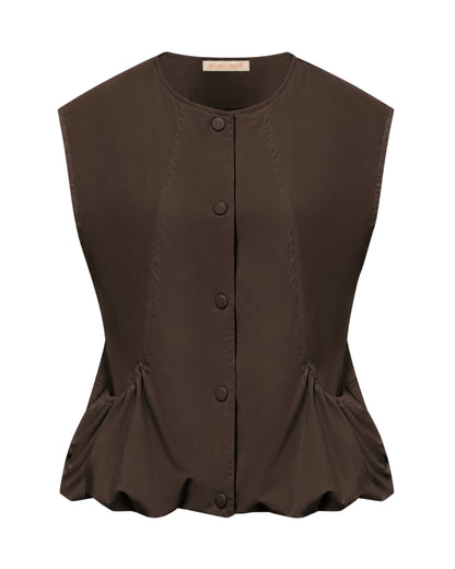 Triple Nine - Bodywarmer Bo Donkerbruin - 92428