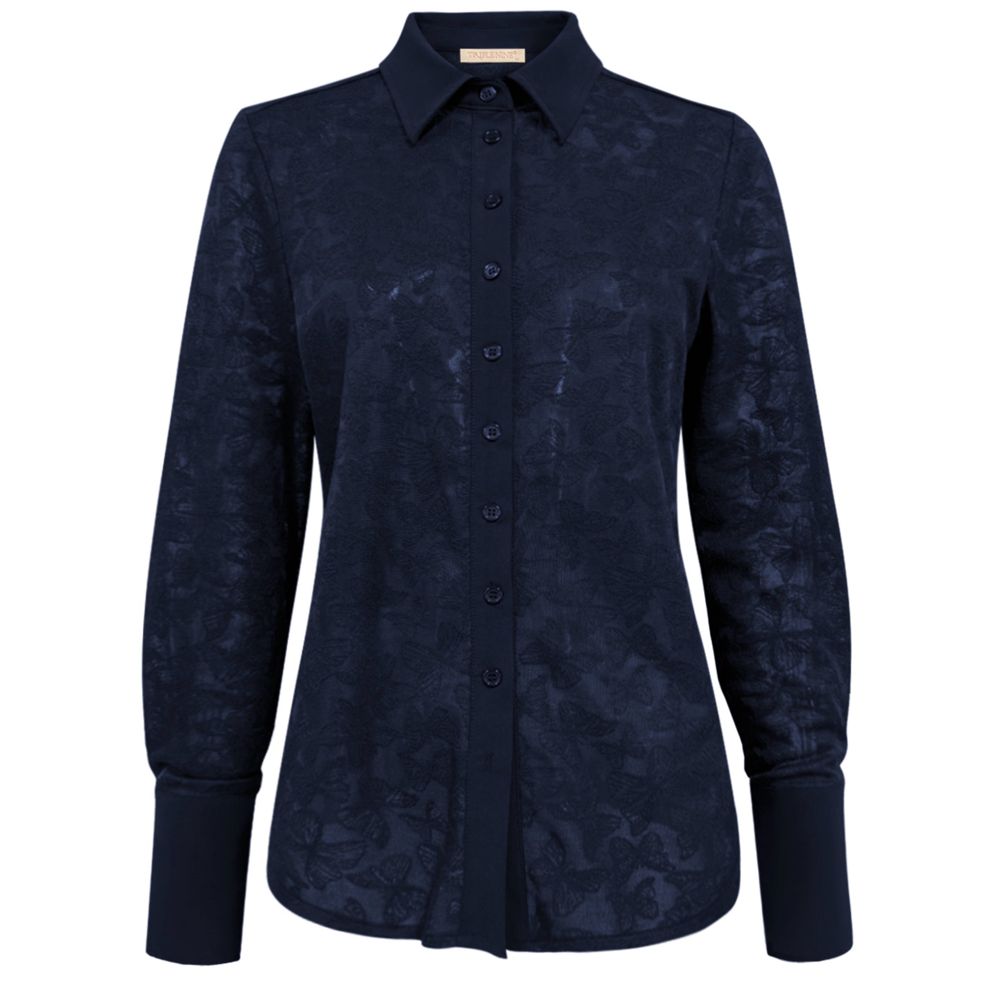 Triple Nine - Travel Blouse Butterfly Navy - 5920 - Peet kleding