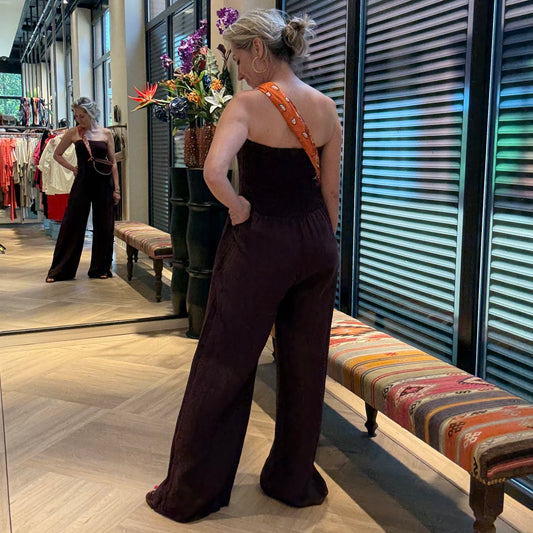 Jumpsuit Carol Aubergine - Peet kleding
