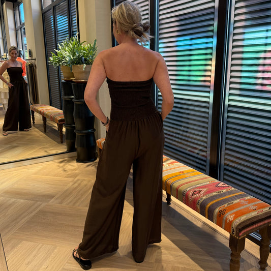 Azzurro Jumpsuit Moos Bruin - Peet kleding