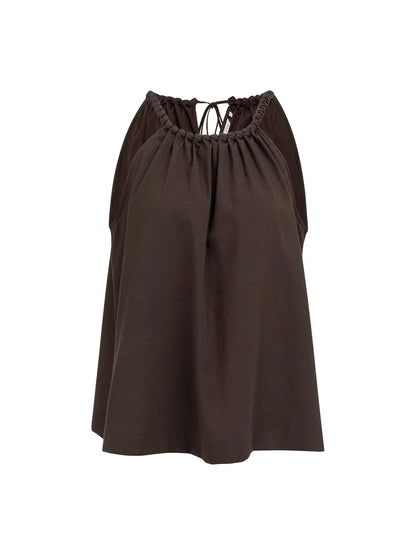 Yaya Halter Top Bruin - Peet kleding