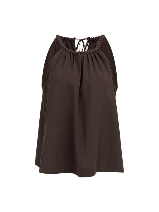 Yaya Halter Top Bruin - Peet kleding