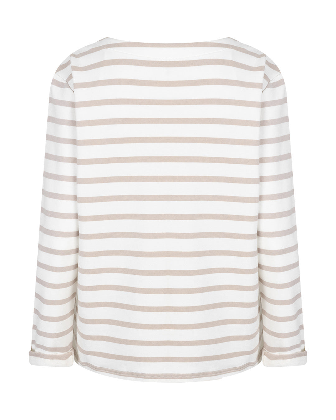 Red Button Streep Shirt Terry Zand - Peet kleding