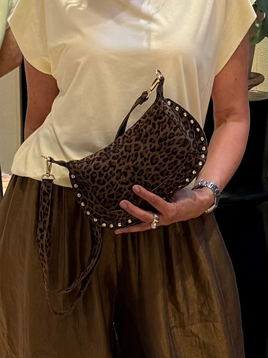 Tas Monica Suede Luipaard