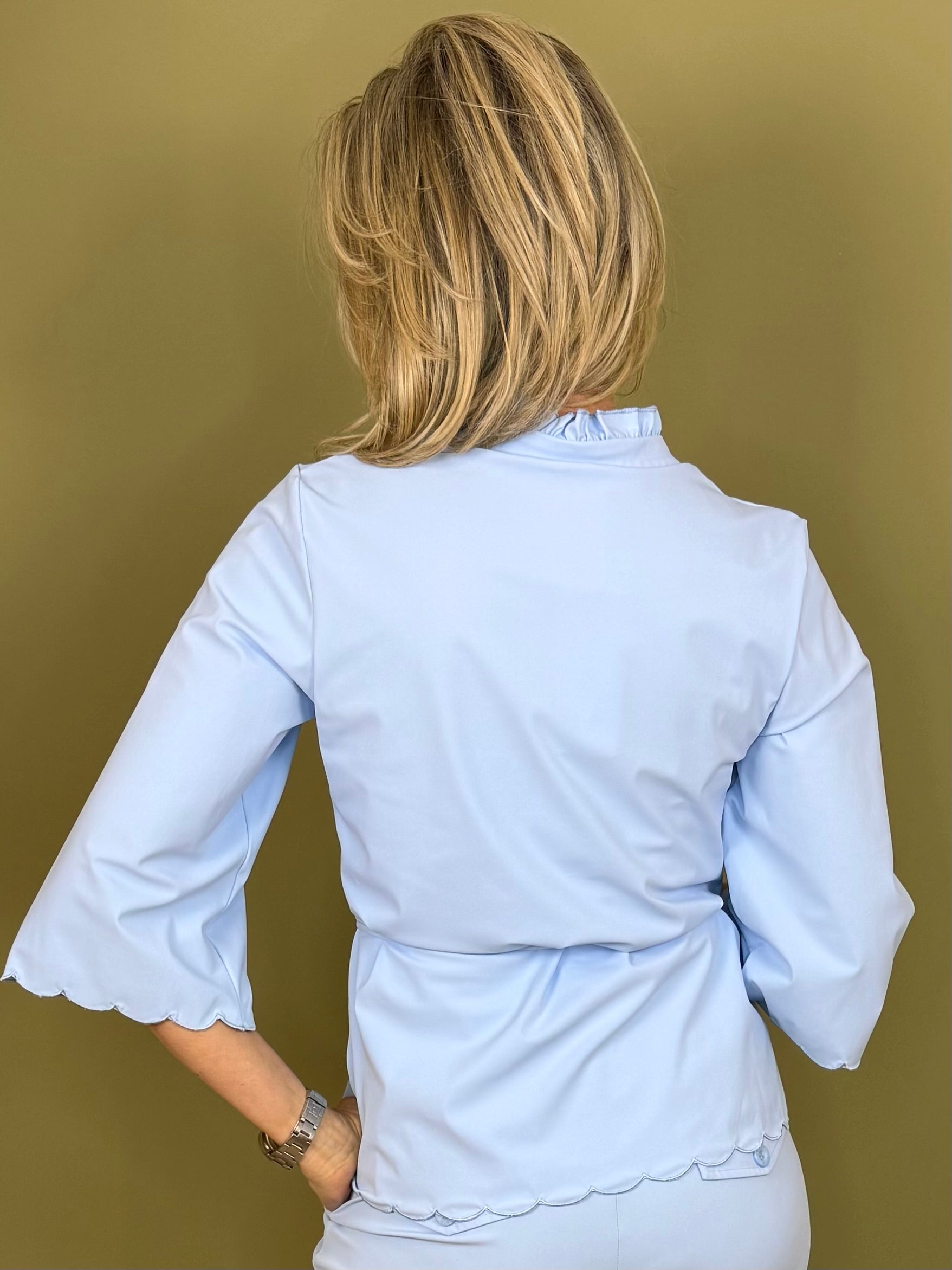 Triple Nine - Travel Blouse Chloé Lichtblauw - 5937 - Peet kleding