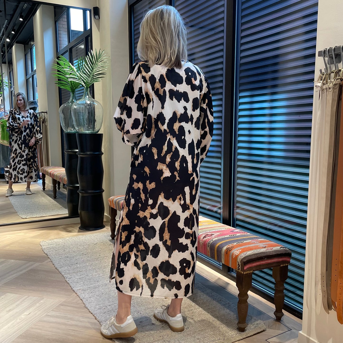 Bombini Dress Luipaard Print - Peet kleding
