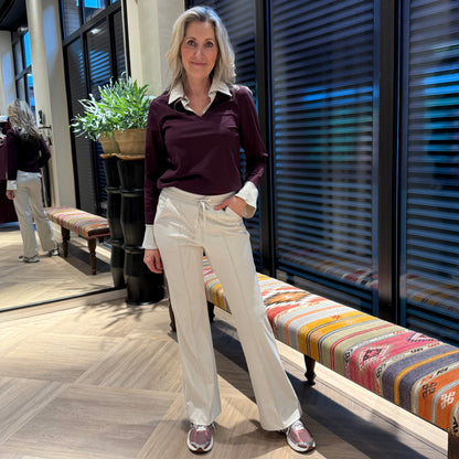 Triple Nine - Travel Top Mandy Aubergine - 6931 - Peet kleding