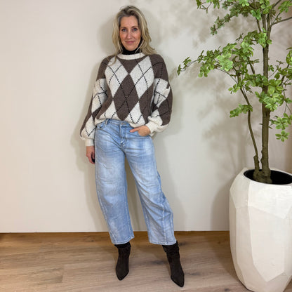 Trui Saar College Beige - Peet kleding