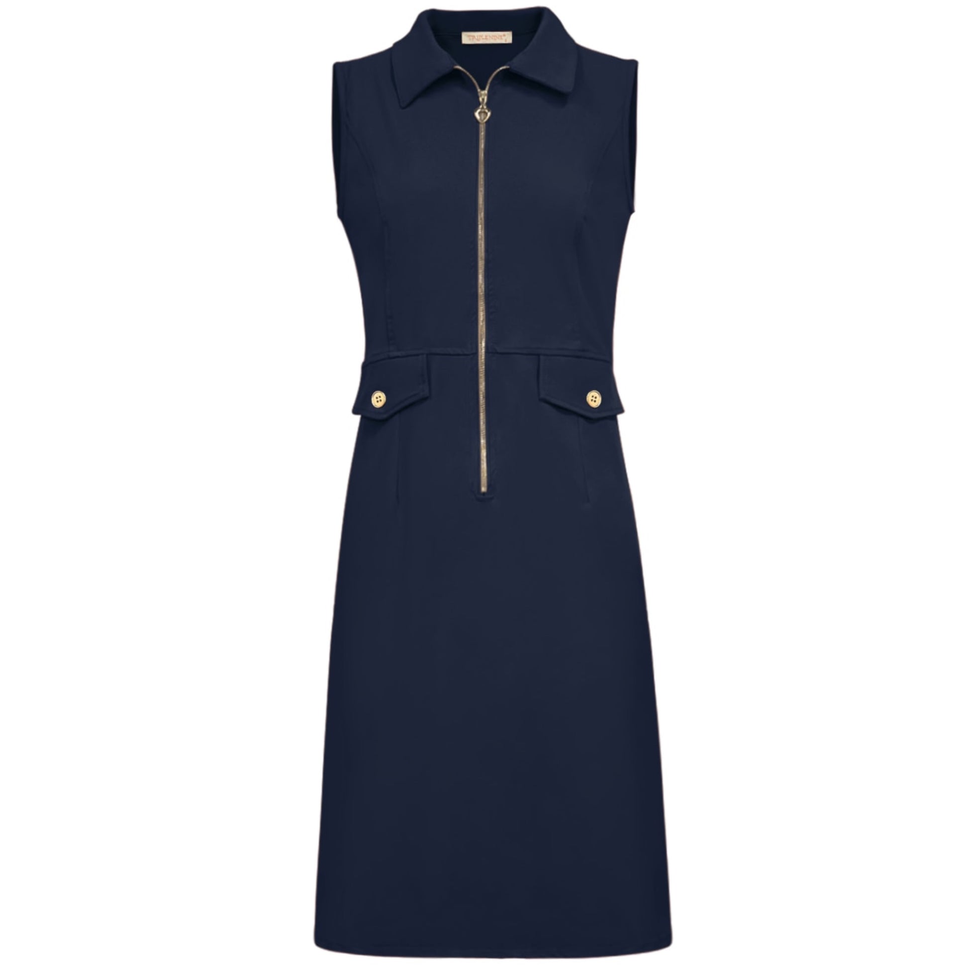 Triple Nine - Travel Jurk Clarise Navy - 51807 - Peet kleding